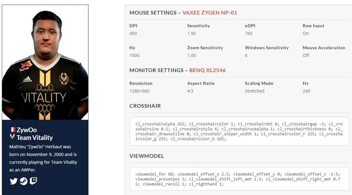 九游体育官方-职业选手外设设置大公开：DPI、灵敏度全解析